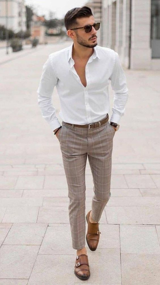 Buy Shyam Fashion Mens Slim Fit Formal TrousersPant Grey at Amazonin