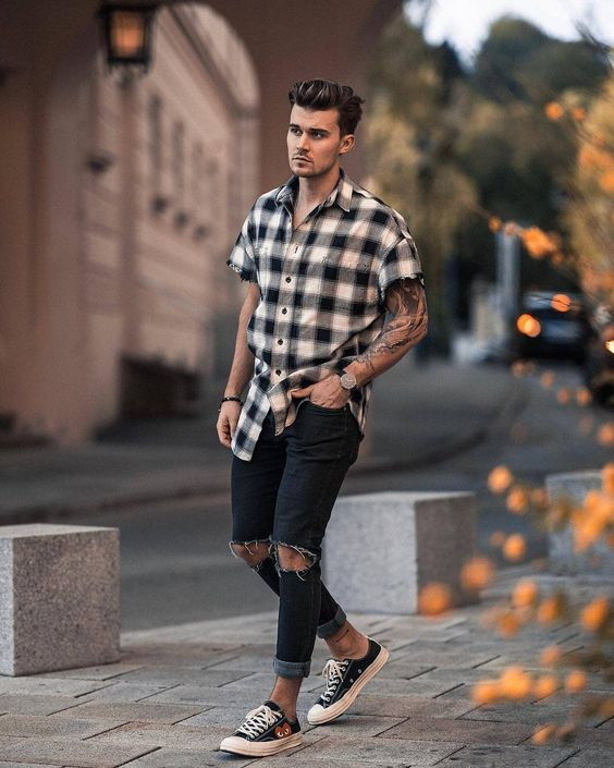 Shirt, Flannel Shirt Fashion Tips With Dark Blue And Navy Casual ...