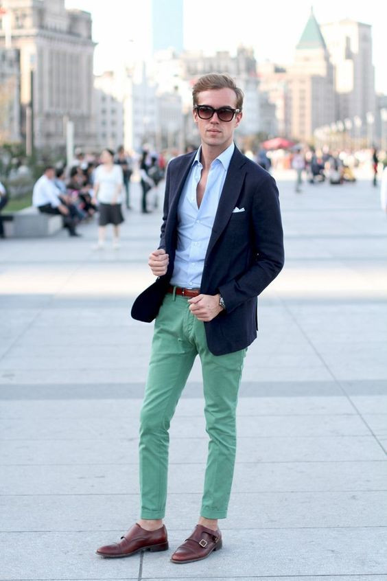 Green Jeans, Men's Clothing Ideas With Dark Blue And Navy Suit Jackets ...
