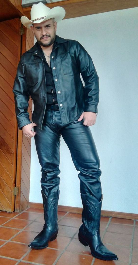 Black Casual Jacket, Cowboy Outfit Designs With Black Formal Trouser, Denim: 