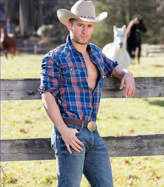 Shirt, Cowboy Fashion Trends With Blue Jeans, Country Outfits Men | Sun  hat, cowboy hat