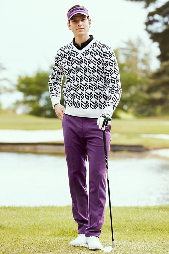 Harrington Jacket, Golf Attires Ideas With Purple And Violet Suit Trouser, le coq golf outfit: 
