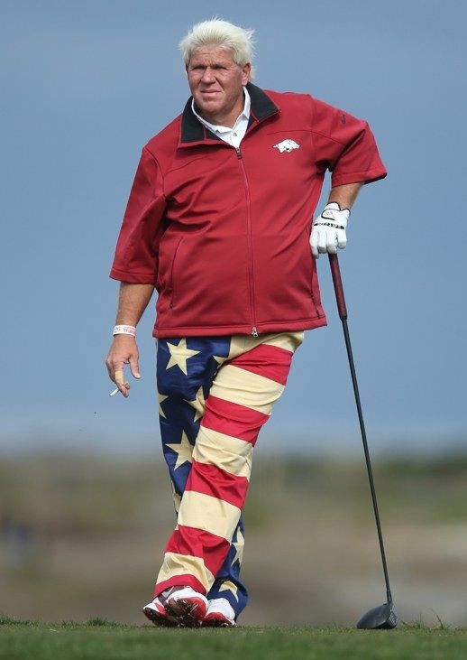 Red Windstoppers & Softshell, Golf Outfits With Sportswear Legging, John Daly Beer: 