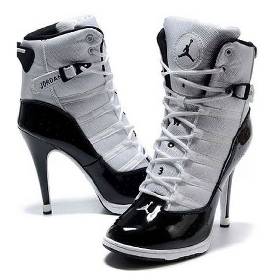 Jordan high heels, electric black 